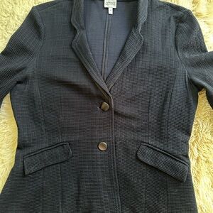 Armani Collezioni Black Blazer Classic Suit Jacket